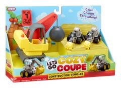 L/T Let's Go Cozy Coupe 3pk Construction Vehicles