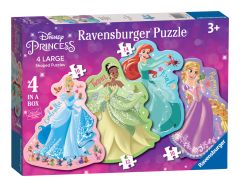 Disney Princess, Four Large Shaped Puzzles