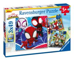 Spidey and His Amazing Friends 49 Piece Jigsaw Puzzle 3 Pack