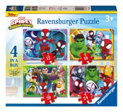 Spidey and His Amazing Friends 4 in a Box Jigsaw Puzzle
