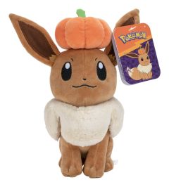 Pokemon 8" Seasonal Eevee Plush with Pumpkin