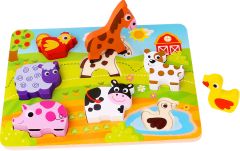 Wooden Chunky Puzzle Farm
